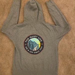 The Quiet Life Grey Zip-Up Hoodie